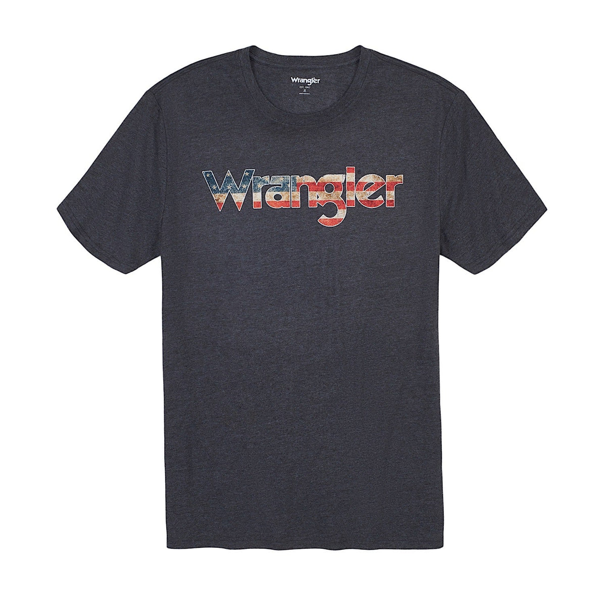Wrangler Men’s Logo Tee - Charcoal Heather