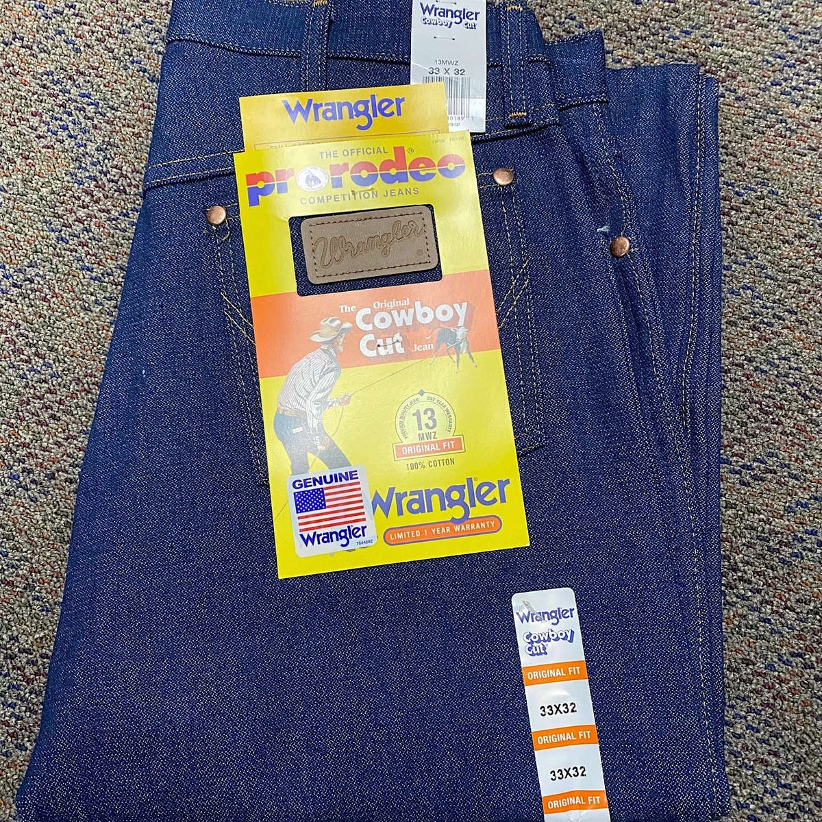 Wrangler Men’s Original Fit Jean Rigid