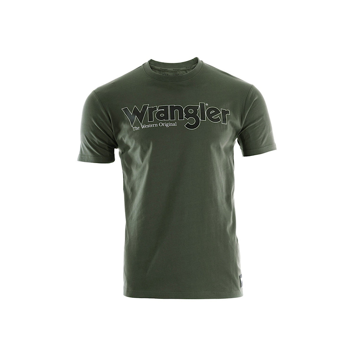Wrangler Mens Ryder Logo S/S Tee - Cypress