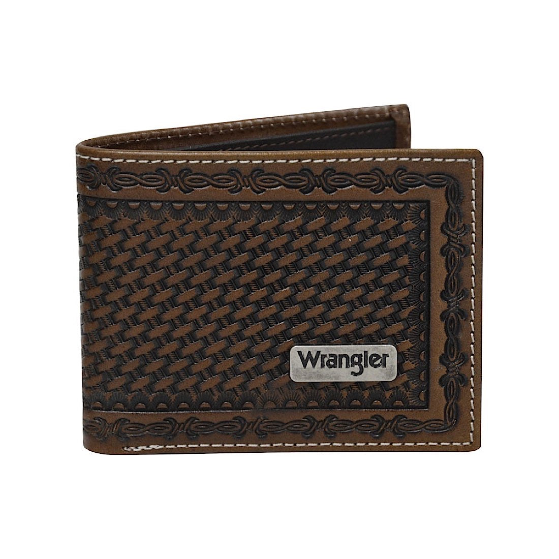 Wrangler Men’s Trevor Wallet Dark Tan/Coffee