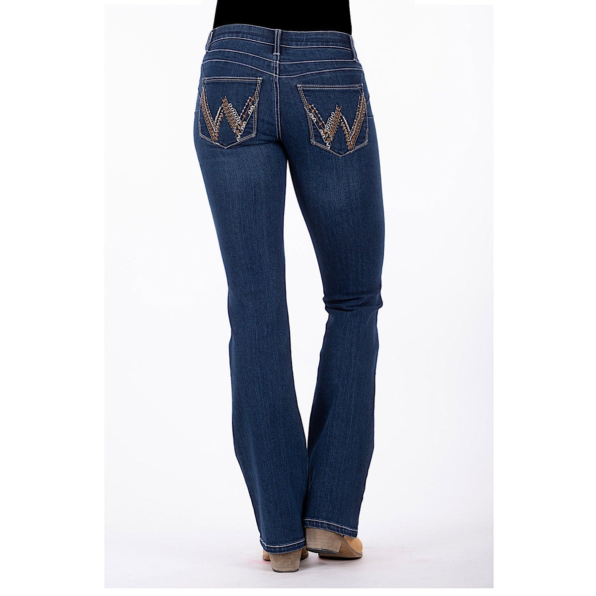 Wrangler Women’s Amelia Q-Baby Booty Up Jean Indigo