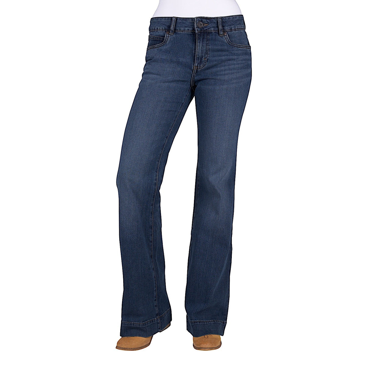 Wrangler Women’s Blair Trouser Jean - Mae - 34’’ - Mid Indigo