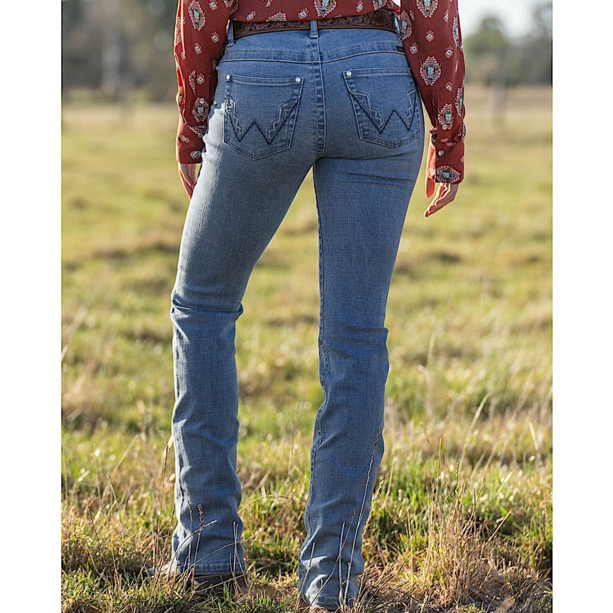 Wrangler Women’s Chara Jean - Willow 34L Faded Blue