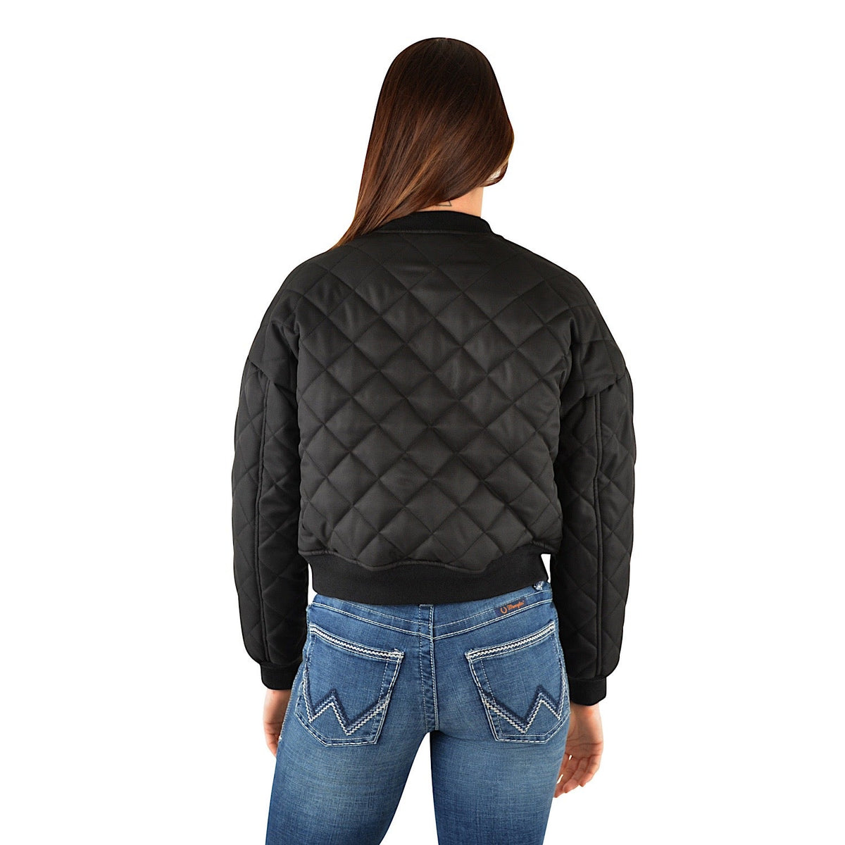 Wrangler Womens Dallas Bomber Jacket Black