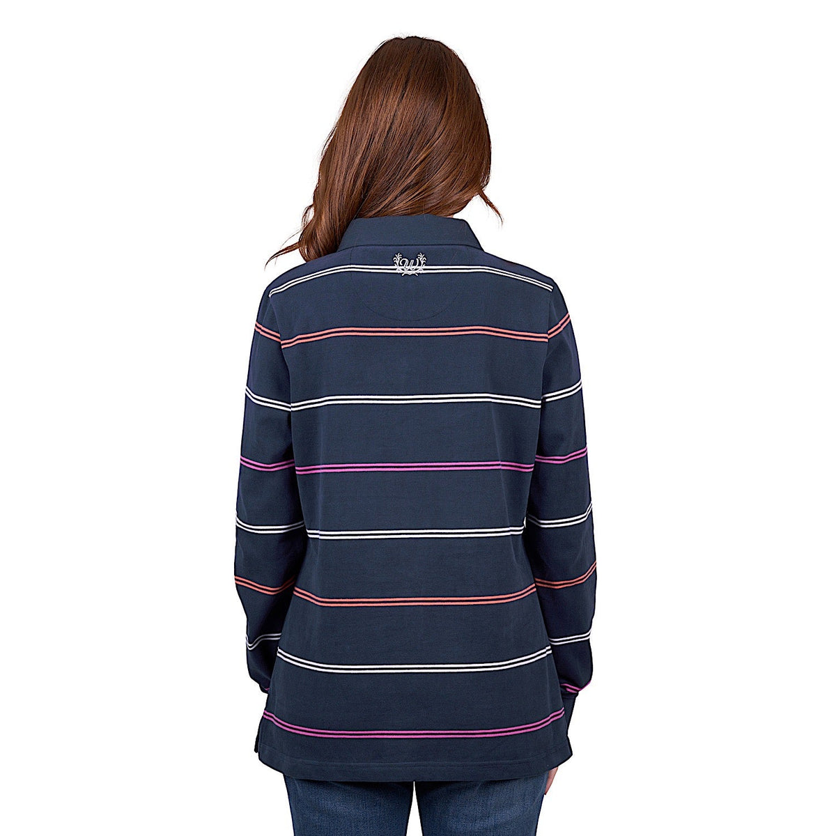 Wrangler Women’s Faith Stripe Rugby - Navy/Multi