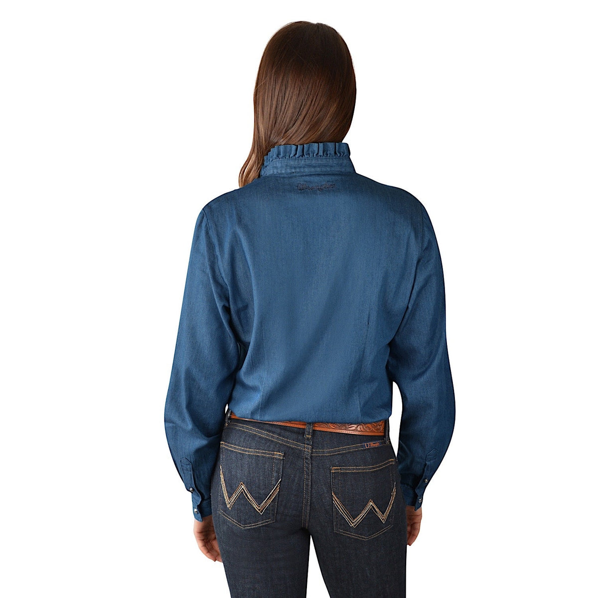 Wrangler Womens Hadley L/S Western Shirt Chambray