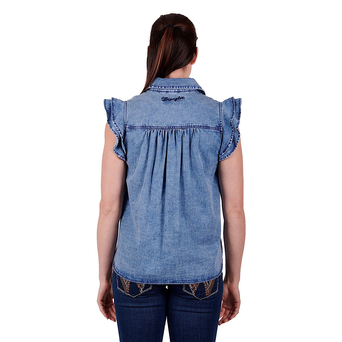 Wrangler Women’s Kiara Blouse Denim