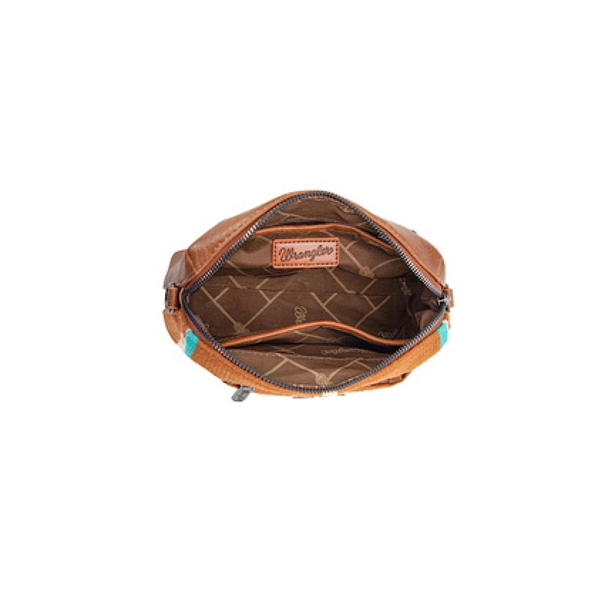 Wrangler Women’s Maya Aztec Crossbody Bag - Tan