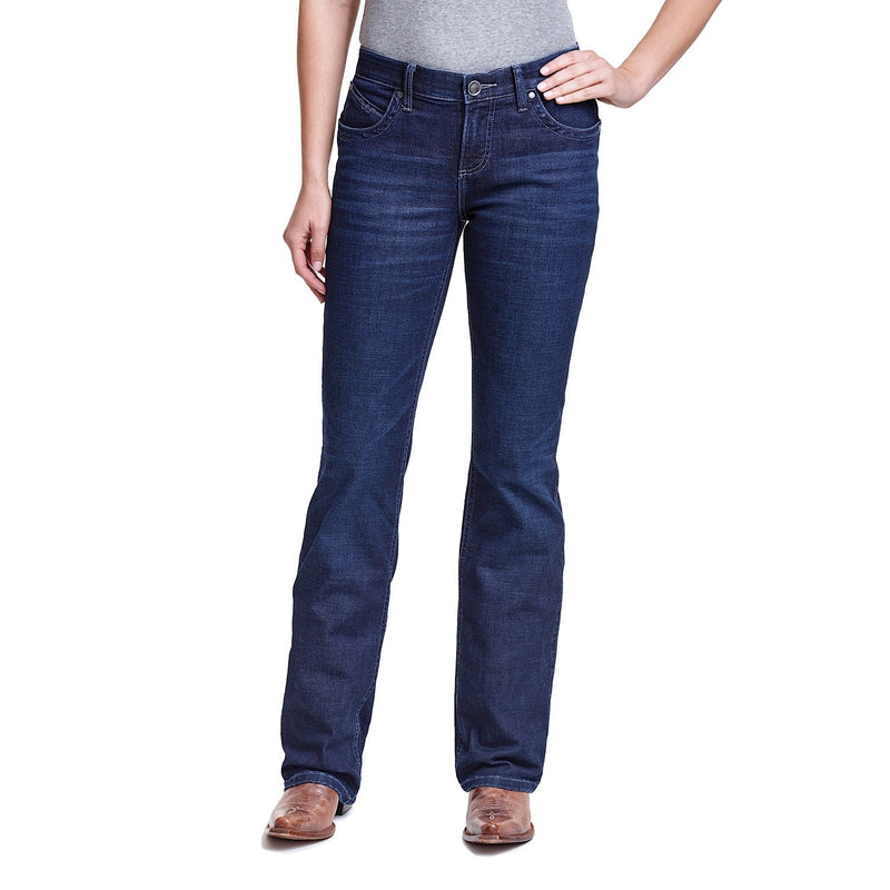 Wrangler Womens Mid Rise Boot Cut Jean - Q Baby 34’’ Leg Boot Scootin - WRQ20ST