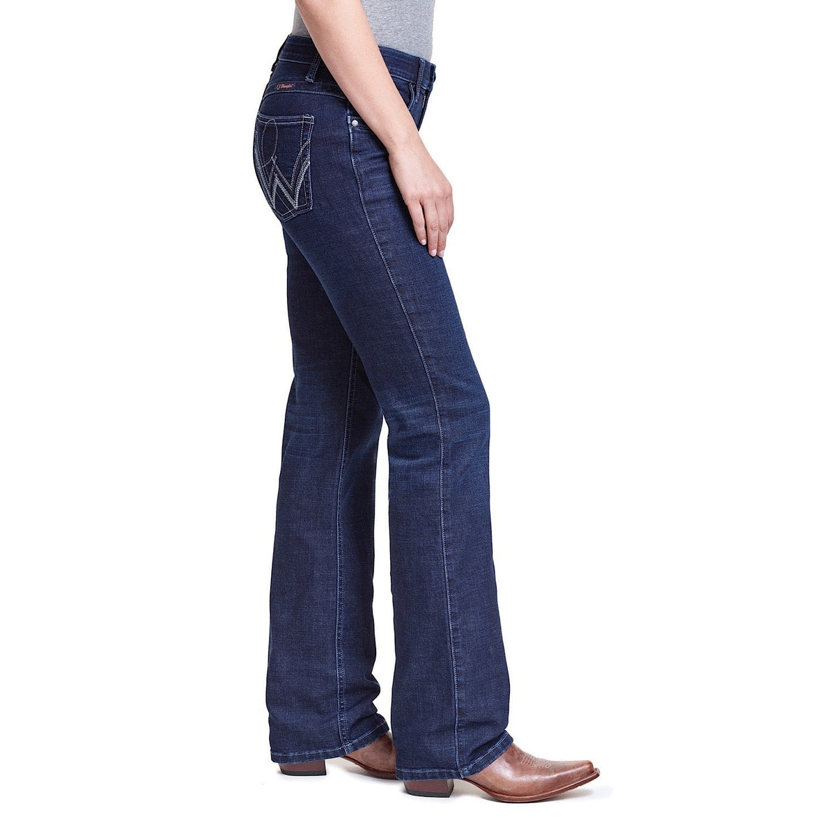 Wrangler Womens Mid Rise Boot Cut Jean - Q Baby 34’’ Leg Boot Scootin - WRQ20ST