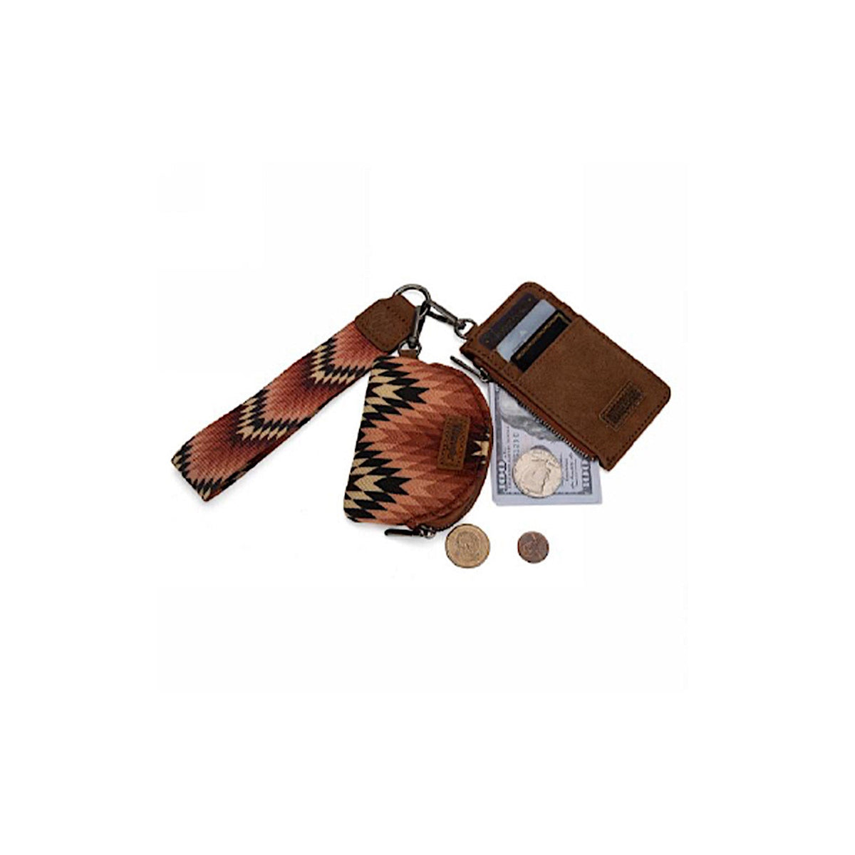 Wrangler Women’s Nevada Dual Pouch Wristlet - Multi