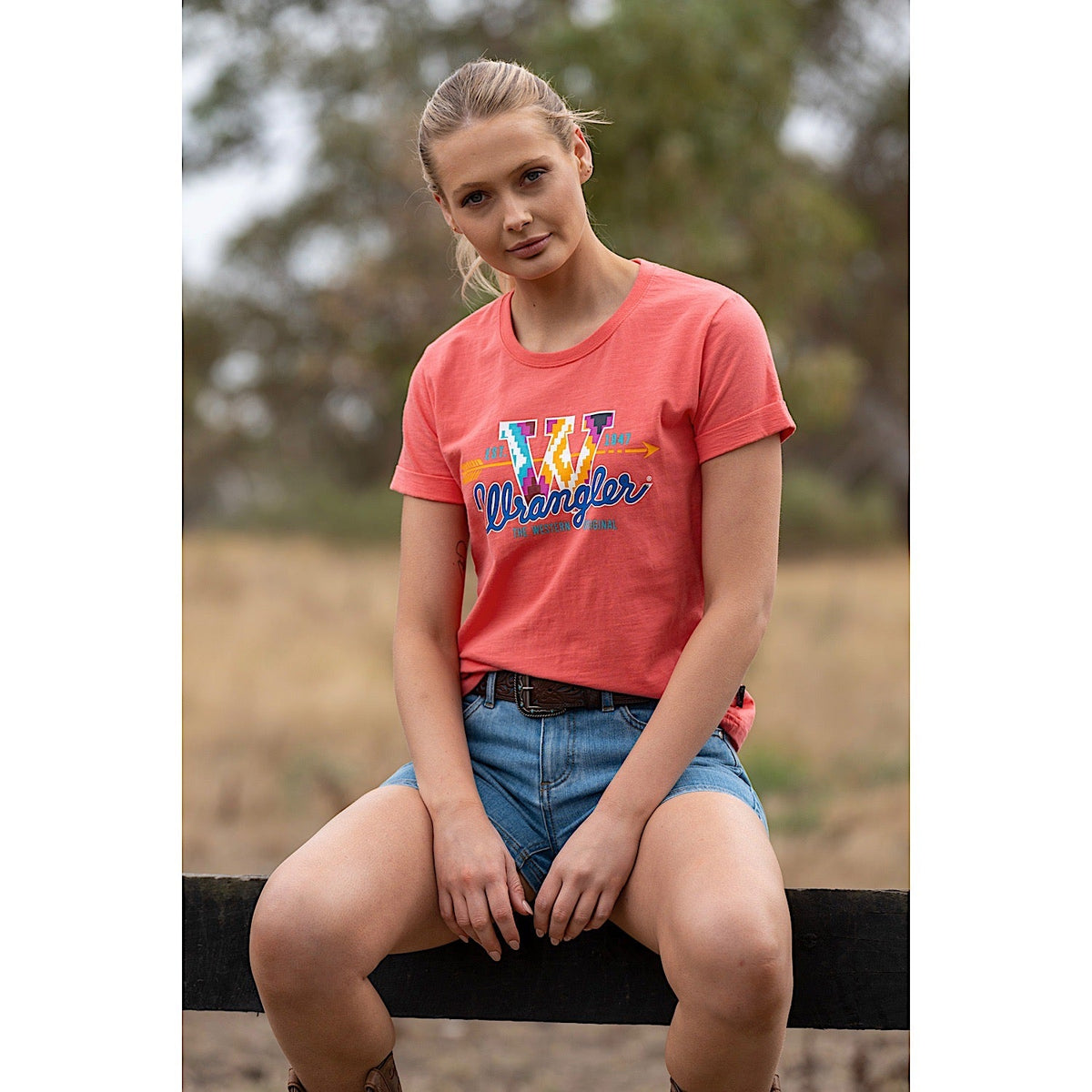 Wrangler Women’s Nova Tee Coral