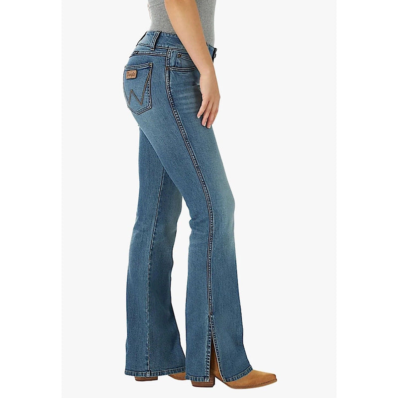Wrangler Womens Retro Mae Riley Slit Jean - 34’’ Leg