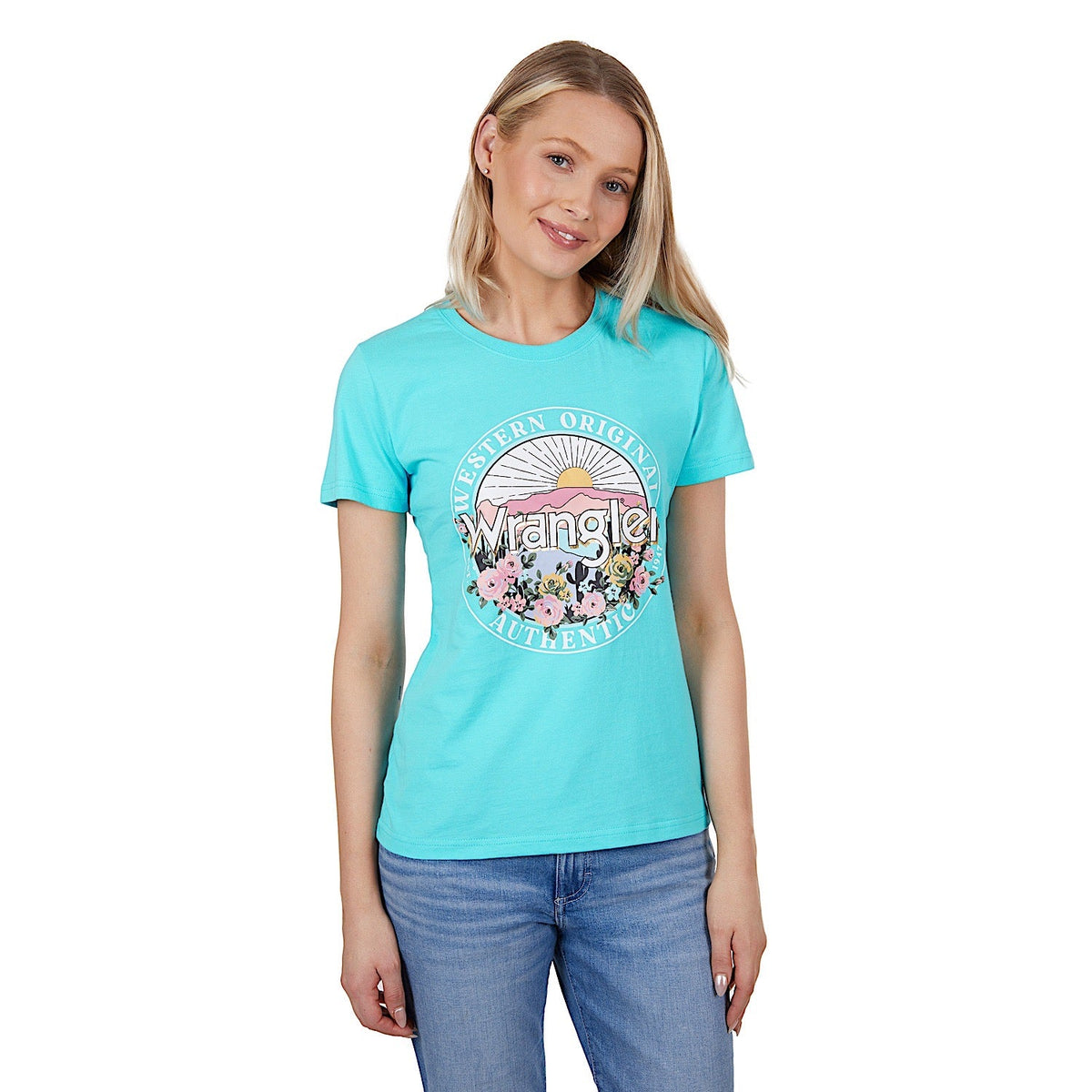 Wrangler Women’s Sara Tee Aqua