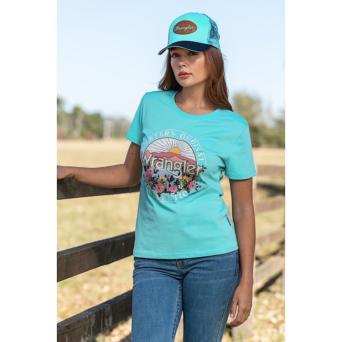 Wrangler Women’s Sara Tee Aqua