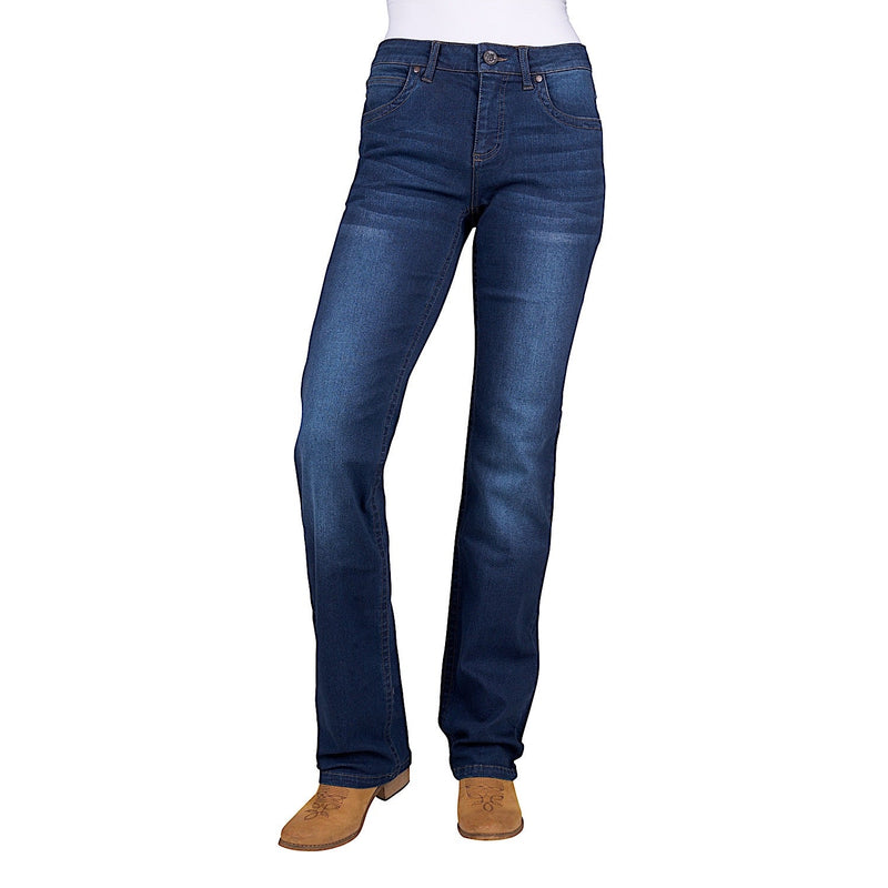 Wrangler Women’s Tia Straight Leg Jean - 34’’ - Dark Indigo