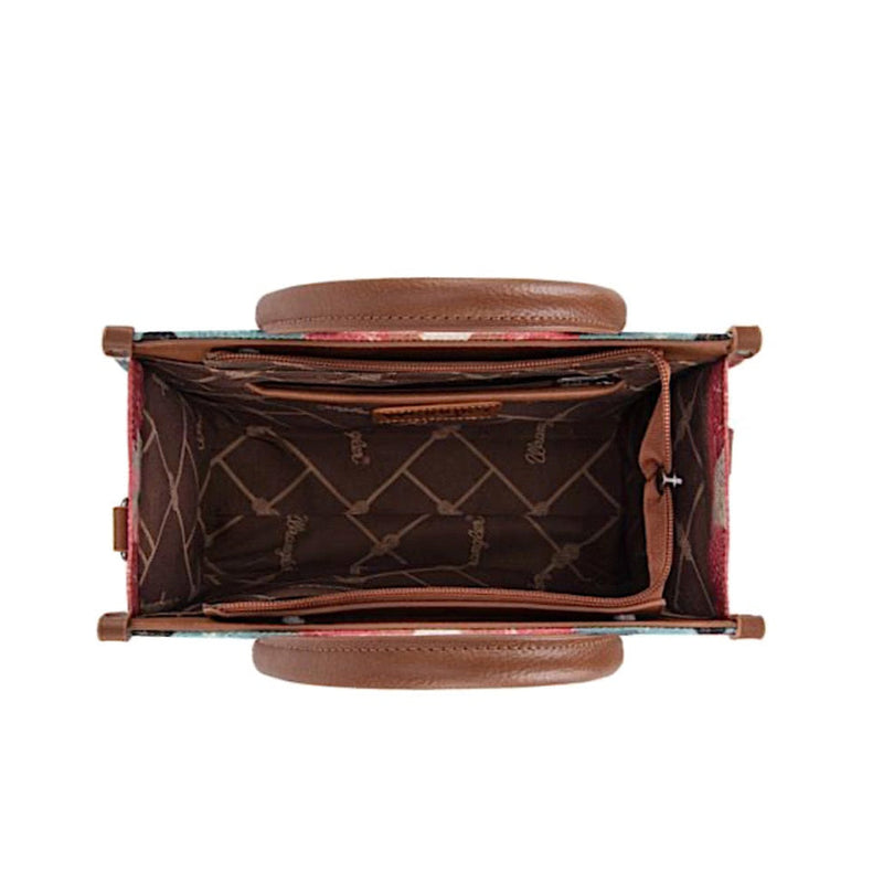 Wrangler Women’s Zena Aztec Crossbody Bag - Pink