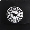 Ringers Western Signature Bull Trucker Cap - Black with Black & White Patch