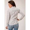 Roper Womens Karman Special Collection L/S Shirt Print White