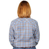 Just Country Womens Brooke Flannel Full Button Workshirt Blue/White
