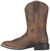 Ariat Mens Sport Wide Square Toe Distressed Brown
