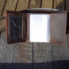 Tri fold Wallet Brown/Lite Tan WLT3103A