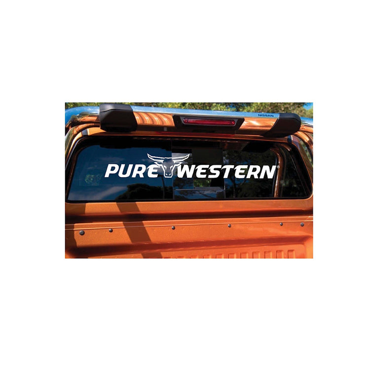 Pure Western Ute Sticker White PCP1917STI