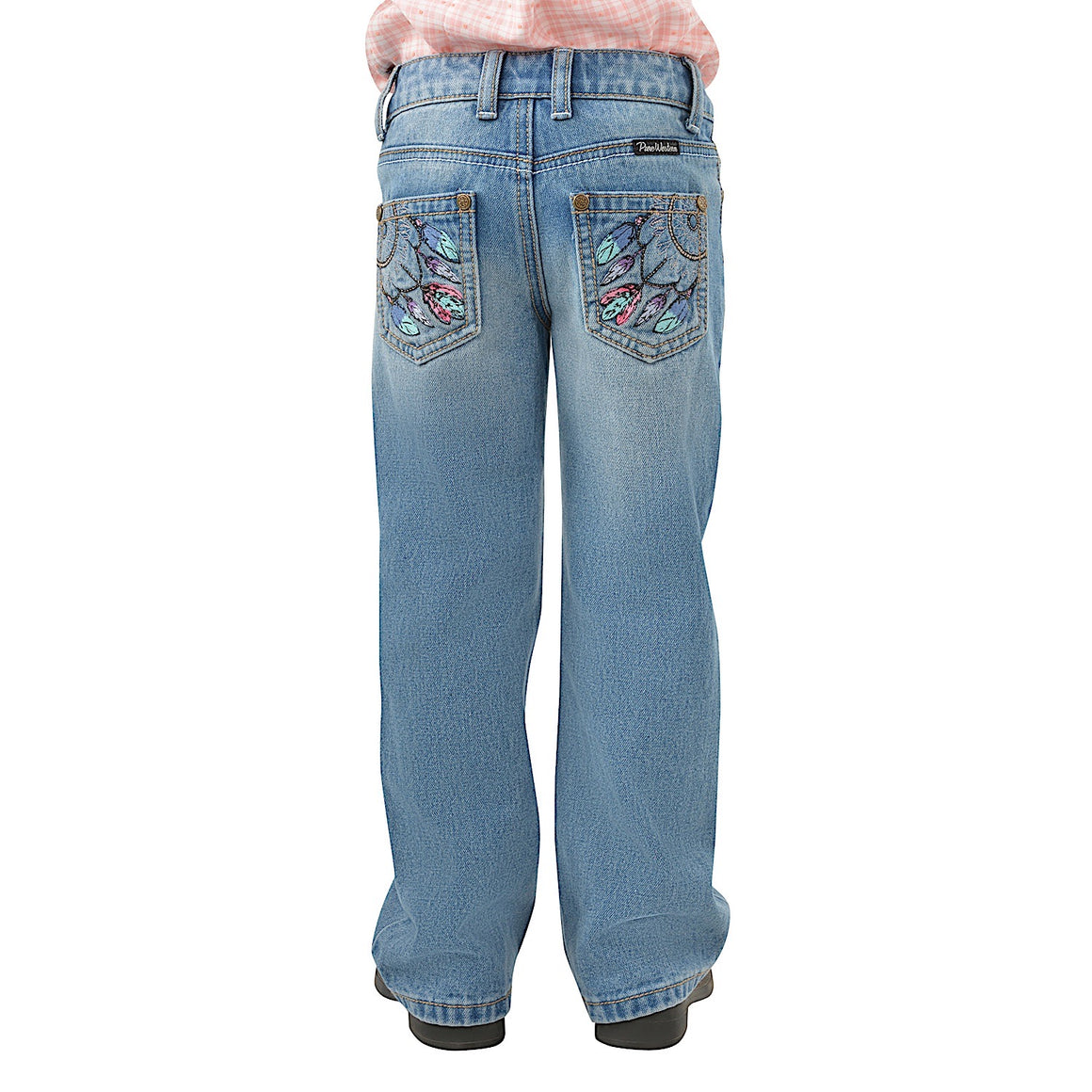 Pure Western Girls Sunny Boot Cut Jean-Faded Blue