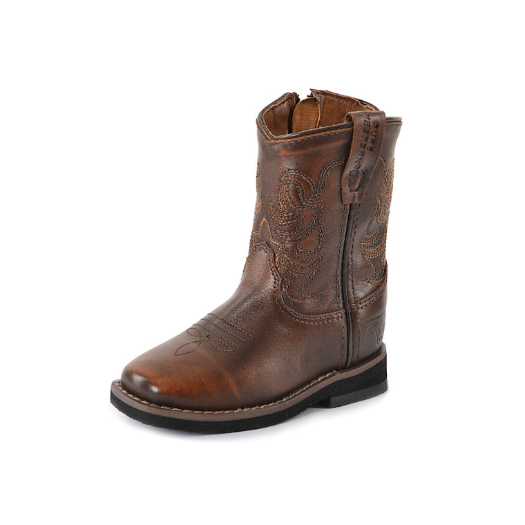 Pure Western TODDLER Ryder Boot -Antique Brown