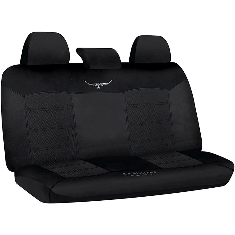 R.M.Williams Black Mesh Seat Cover Size 06