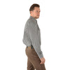 Thomas Cook Mens Cordillio Wool Blend Check 2-Pocket Long Sleeve Shirt Black/White
