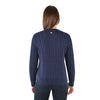 Thomas Cook Womens Cable Knit Cardigan Navy