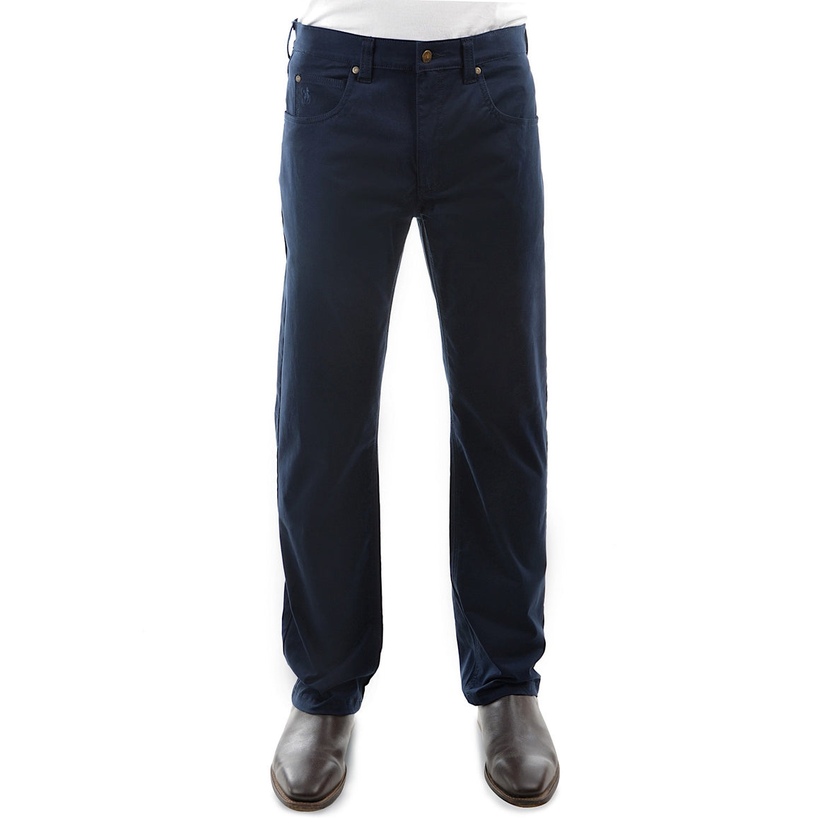 Thomas Cook Mens Coloured Wool Denim Jeans 32" Leg Navy