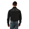 Wrangler Mens Robinson Embroidered L/S Shirt Black