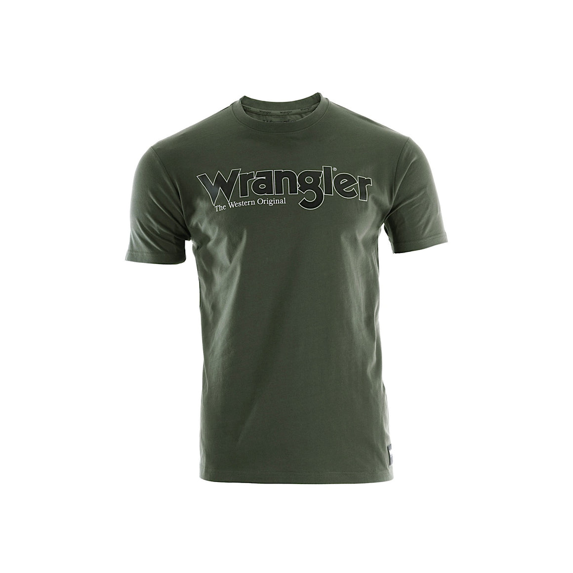 Wrangler Mens Ryder Logo S/S Tee Cypress