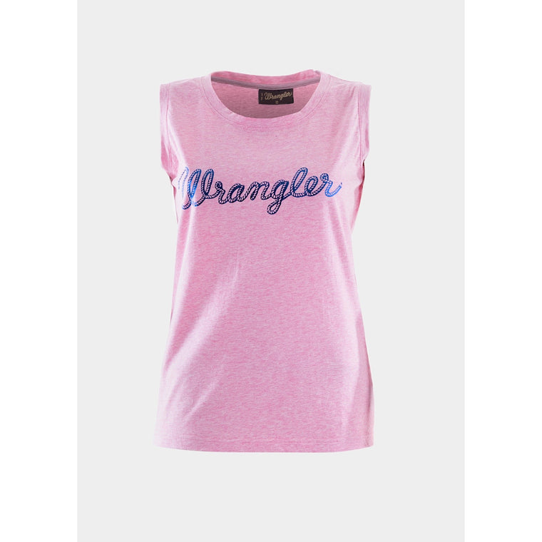 Wrangler Womens Angelica Tank Pink Marle