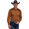 Roper Men's Karman Special Style Long Sleeve Shirt - Rust