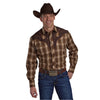 Roper Men's Karman Special Style Long Sleeve Shirt - Brown