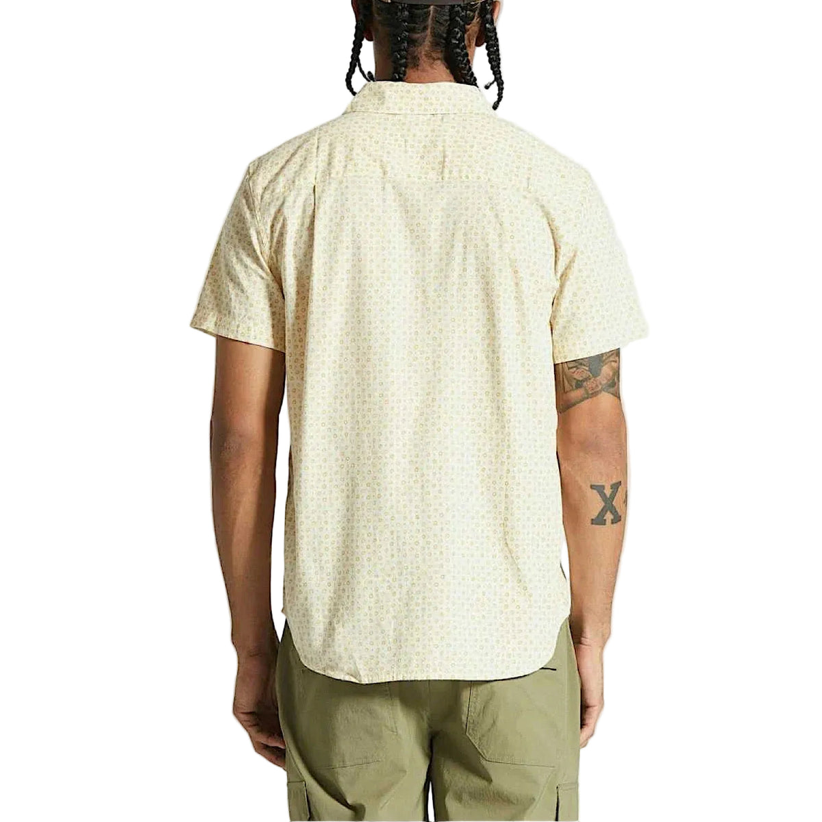 Brixton Men's Charter Short Sleeve Shirt - Whitecap