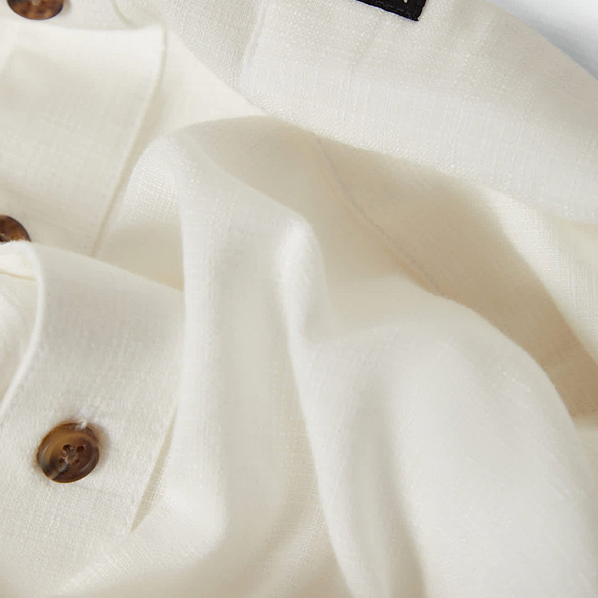 Brixton Men's Charter Slub Short Sleeve Woven Shirt - Off White