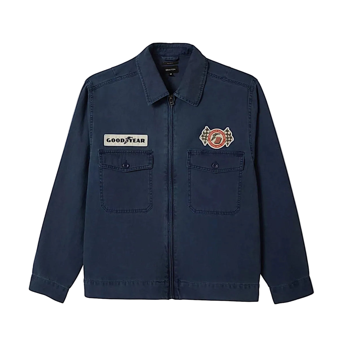 Brixton Unisex Goodyear Trademark Jacket - Washed Navy