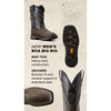 Ariat Men's H20 Big Rig Boa Work Boot - Iron Coffee/Black