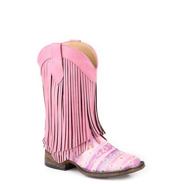 Roper LITTLE KIDS Double Fringe Boot Pink