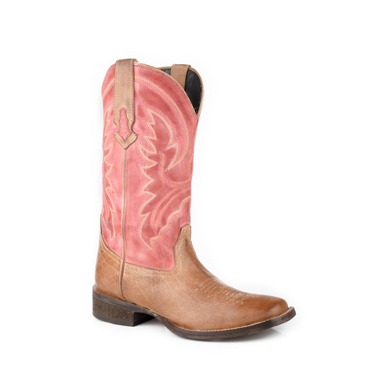 Roper Women's Lindsey Boot Tan Red Leather