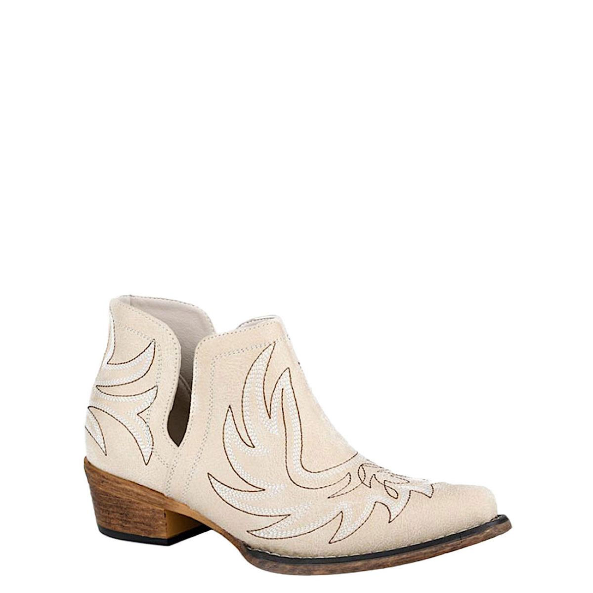 Roper Women's Ava Vintage Bootie - White