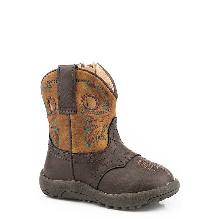 Roper INFANT Cowbaby Daniel Boot - Brown/Tan