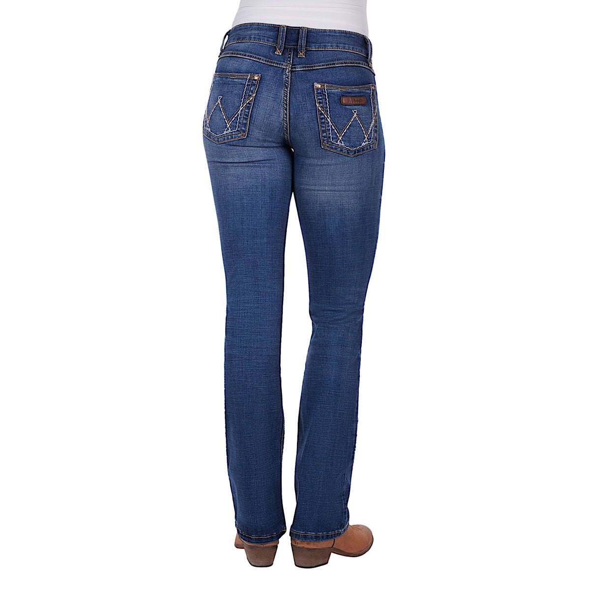 Wrangler Women's Retro Mid Rise Mae Jean Indigo