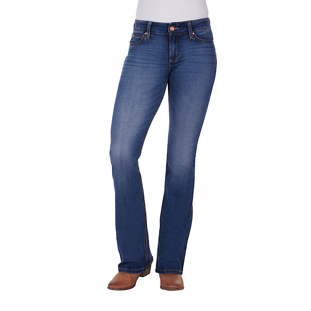 Wrangler Women's Retro Mid Rise Mae Jean Indigo