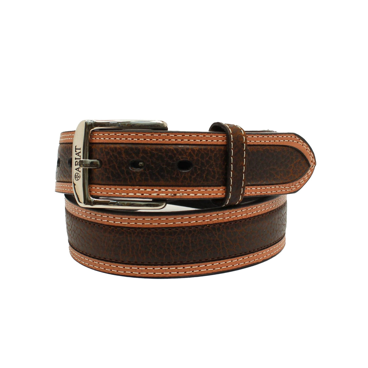 Ariat Men's Two Toned Belt - Brown Oiled Rowdy