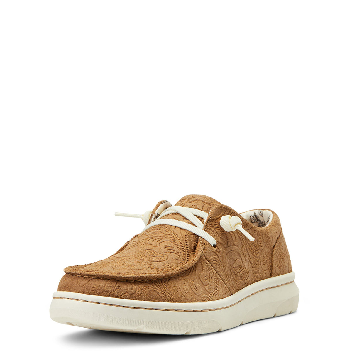 Ariat Women's Hilo Shoe - Tan Floral Emboss